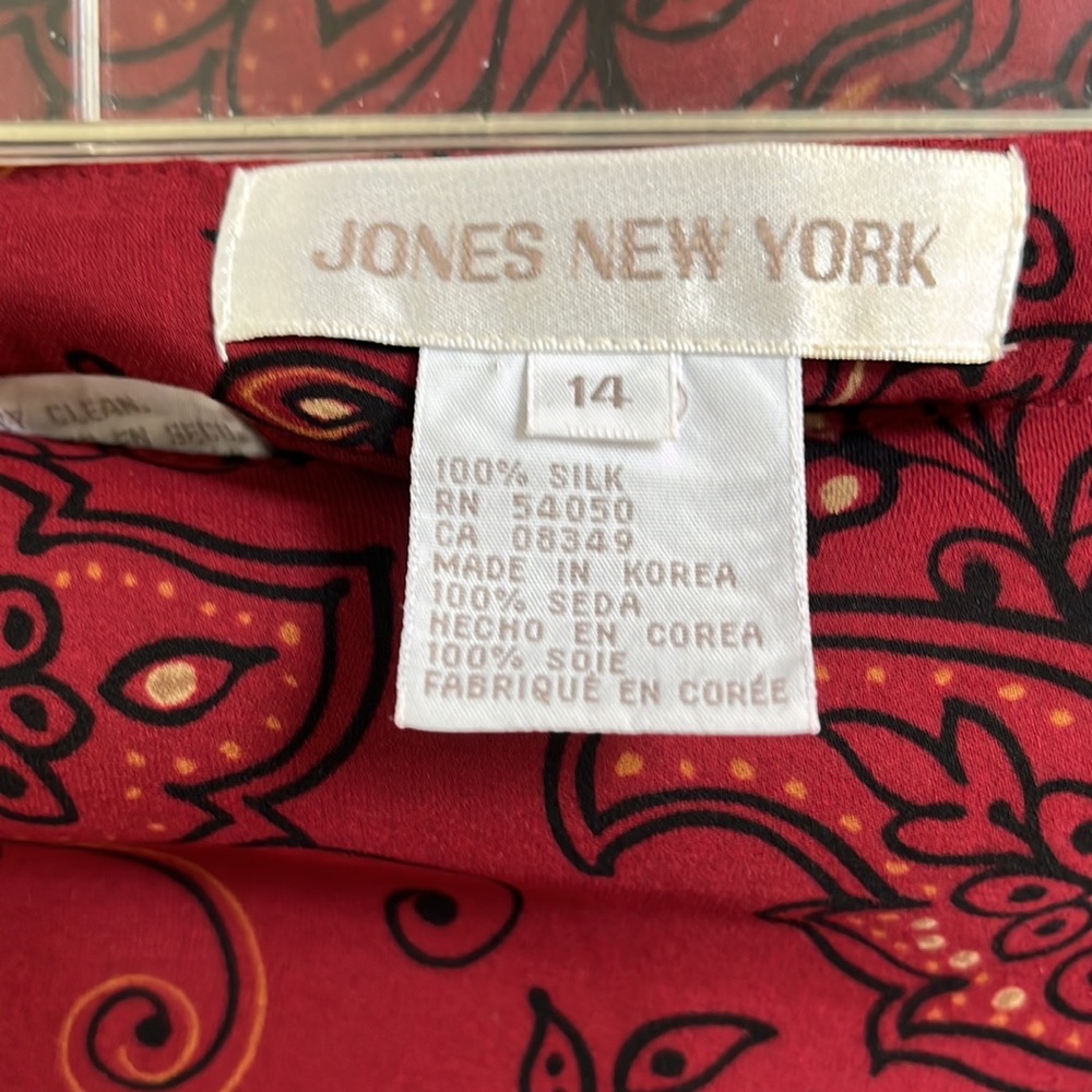 Gorgeous NWT Paisley Long Skirt Burgundy and Black Size 14 - Picture 5 of 5
